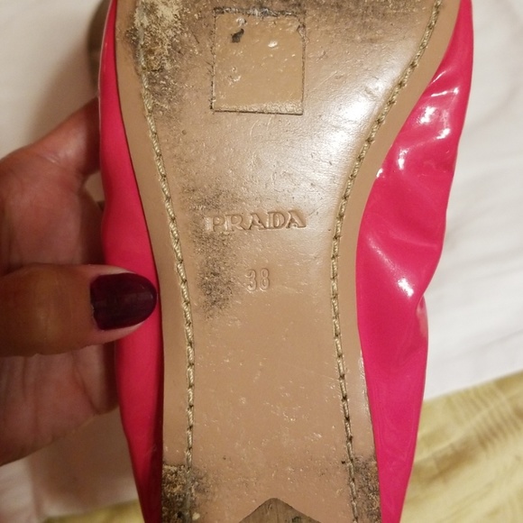 Prada Hot Pink Ballet Slippers - Picture 2 of 2